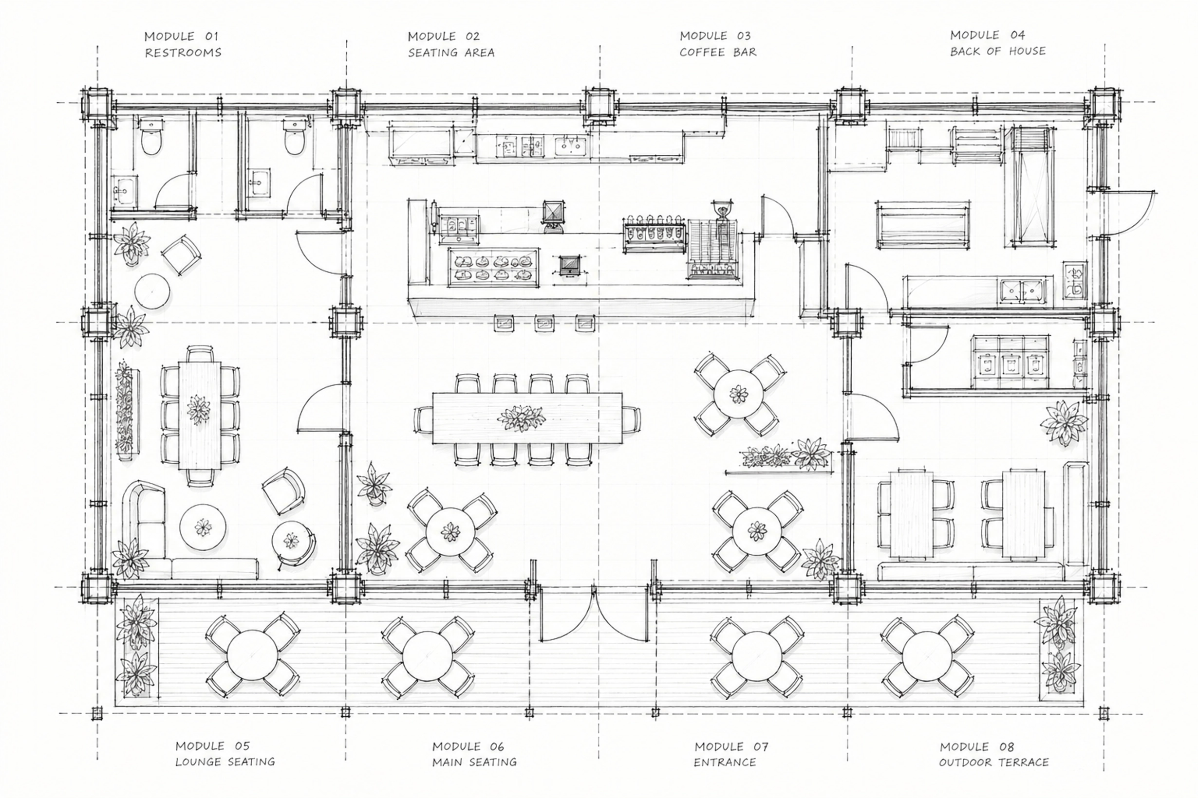 Commercial floor plan