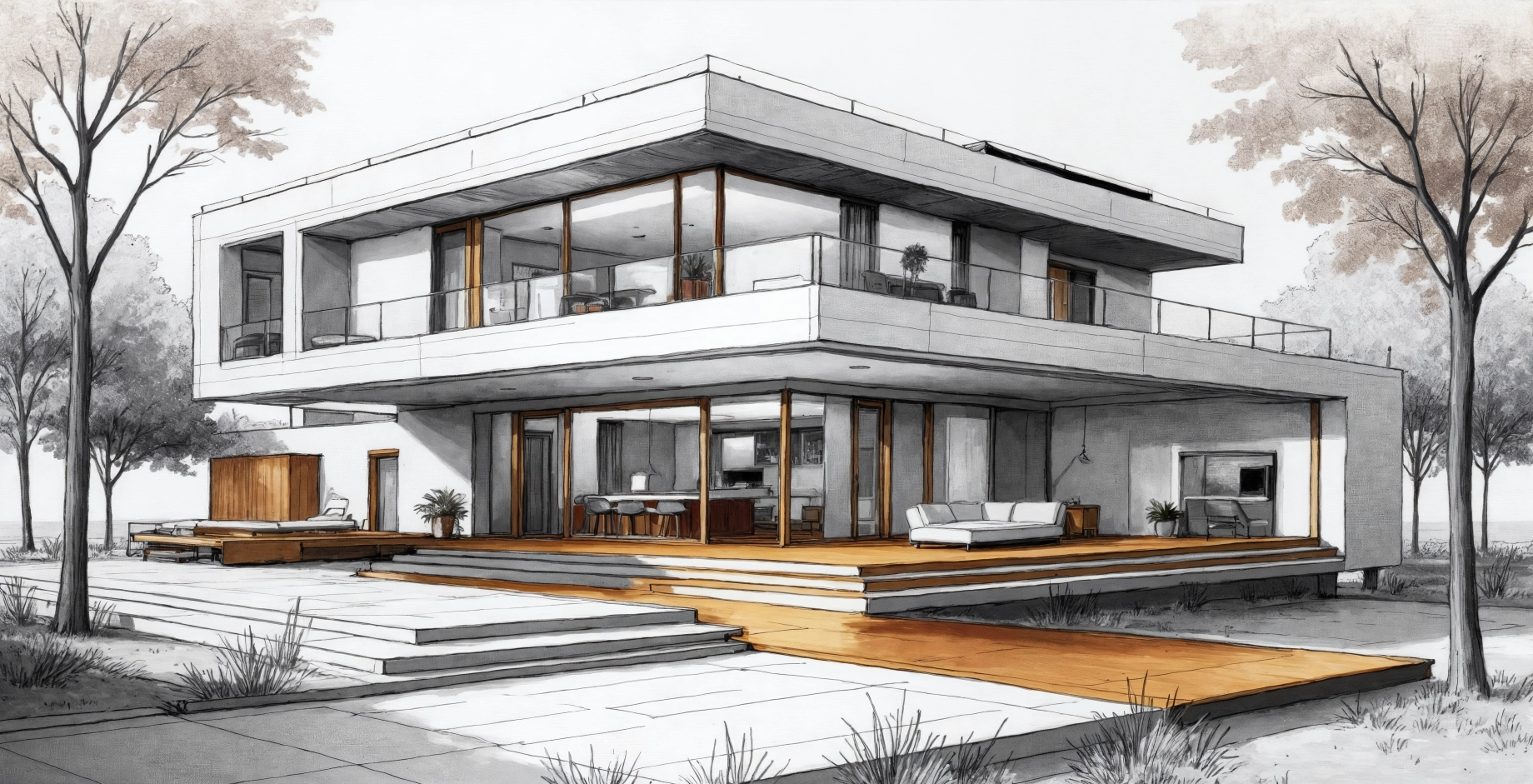 Residential house concept rendering