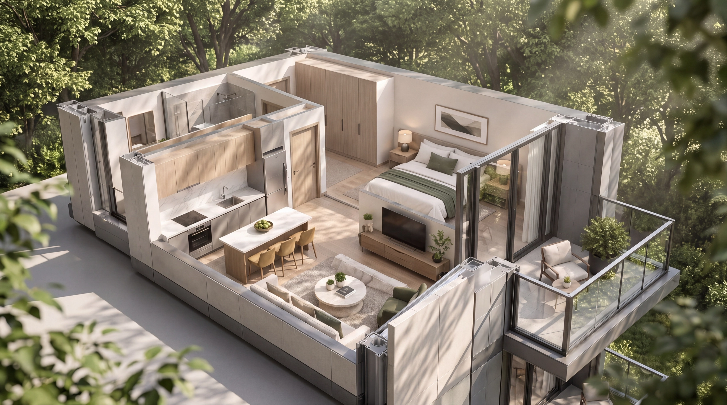 Residential cutaway model