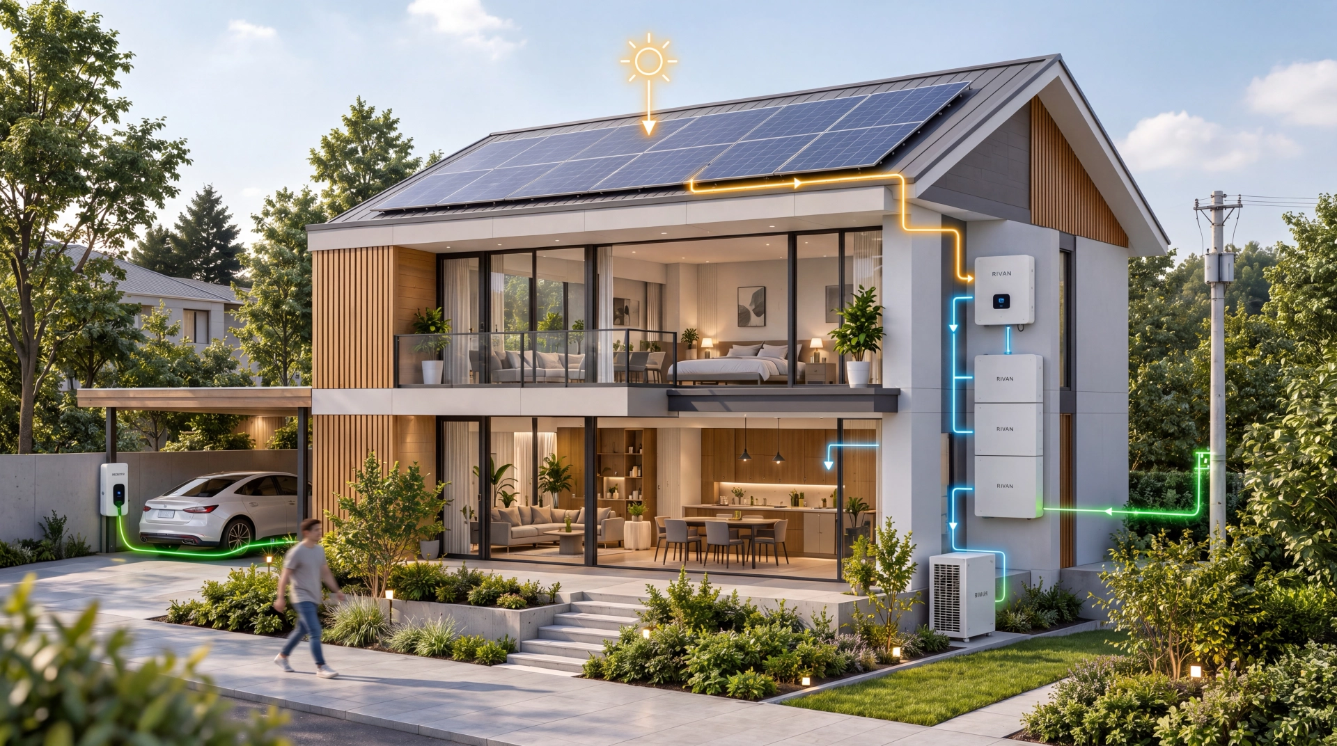 Smart modular home energy system